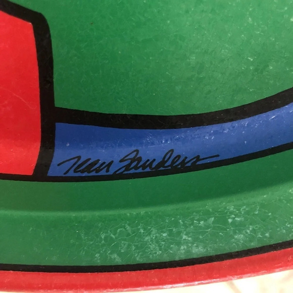 Vintage Ken Saunders Potpourri Press 1989 Retro Santa Tin Trays TWO Signed. - Picture 4 of 8